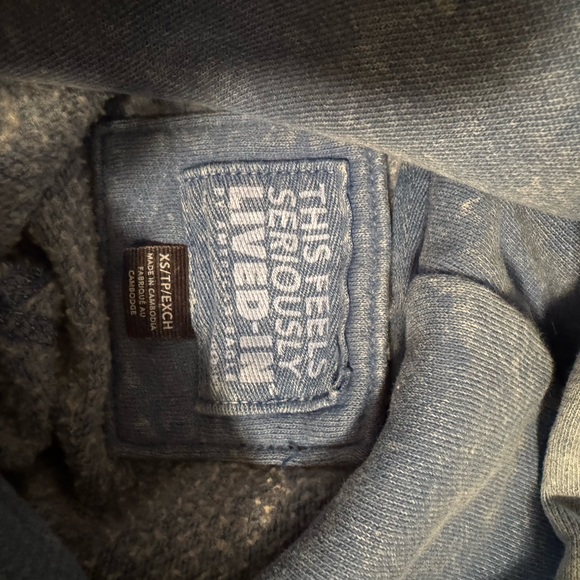 Grateful Dead Blue Hoodie with Gray Graphics - Picture 4 of 5